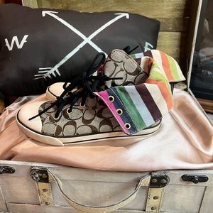 Coach high top sneakers size 7